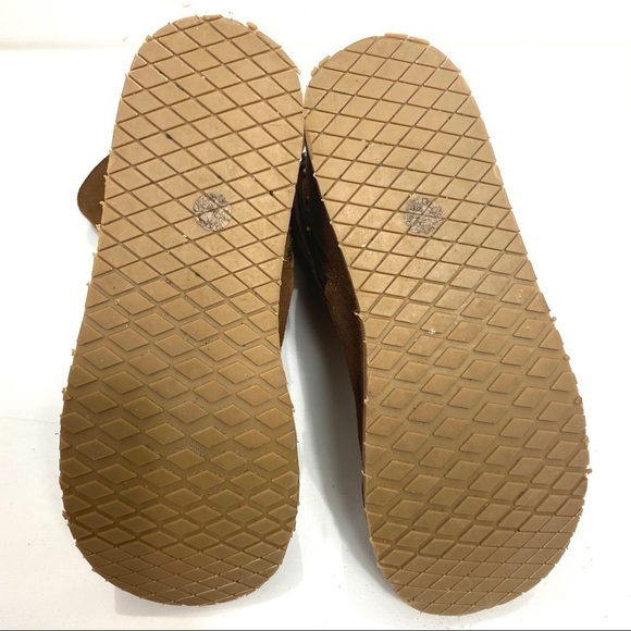 RJS Fuzzies Brown Trixie Chestnut Fold Over Boot 6 - Picture 8 of 12